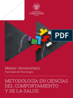 Díptico Máster Metodología Comportamiento UCM