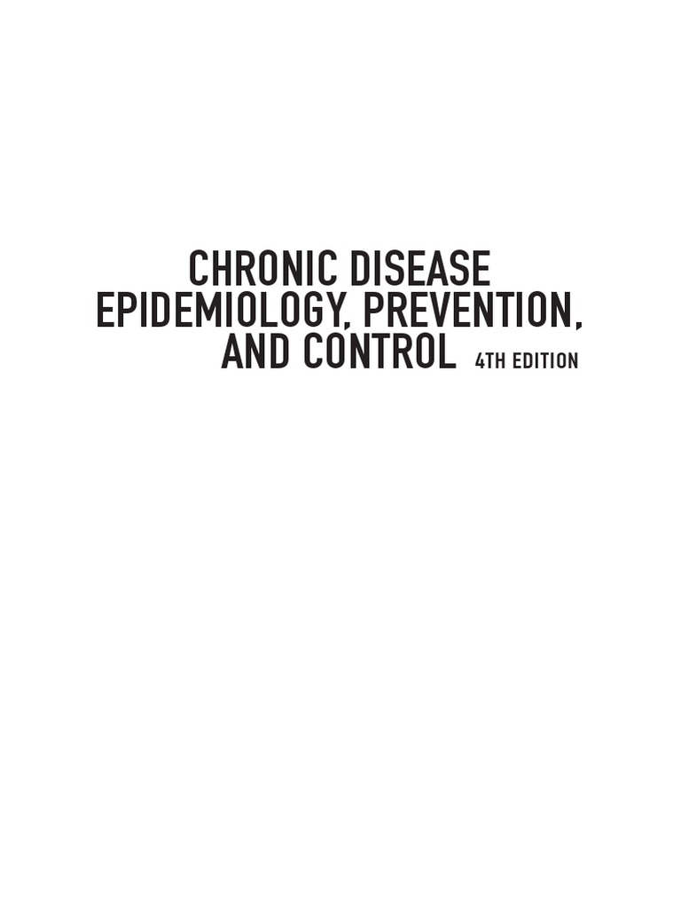 Ed. Remington, Patrick L. - Chronic Disease Epidemiology