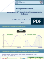 Aquisição e processamento de dados com microprocessador