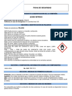 Ficha de seguridad ácido nítrico