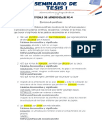 Ejercicios de paráfrasis de refranes populares con palabras científicas y constructivas