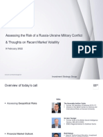Assessing The Risk of A Russia-Ukraine Military Conflict & Thoughts On Recent Market Volatility