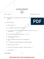 NIOS Senior Secondary Previous Year Question Papers Data Entry April 2013