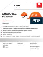 Casco Milenium Class S V Naranja