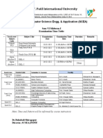 Sem-VI Midterm-I Exam Timetable For AY 21-22