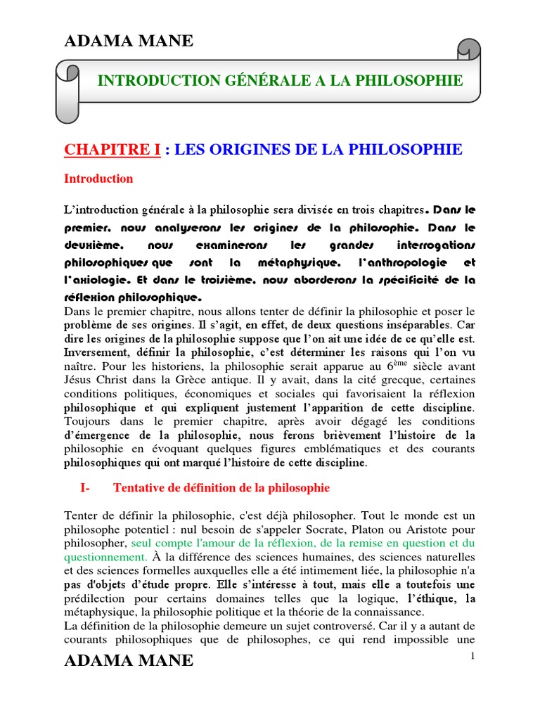 Origines de la philosophie expliquées | PDF | Métaphysique | Socrate