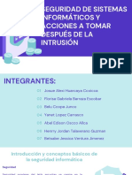 Seguridad de Sistemas Informáticos y Acciones A Tomar Después de La Intrusión