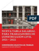 Boletin Nueva Tabla Salarial 2021 2022