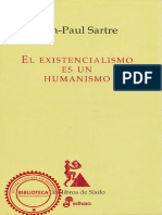 Sartre El Existencialismo Es Un h