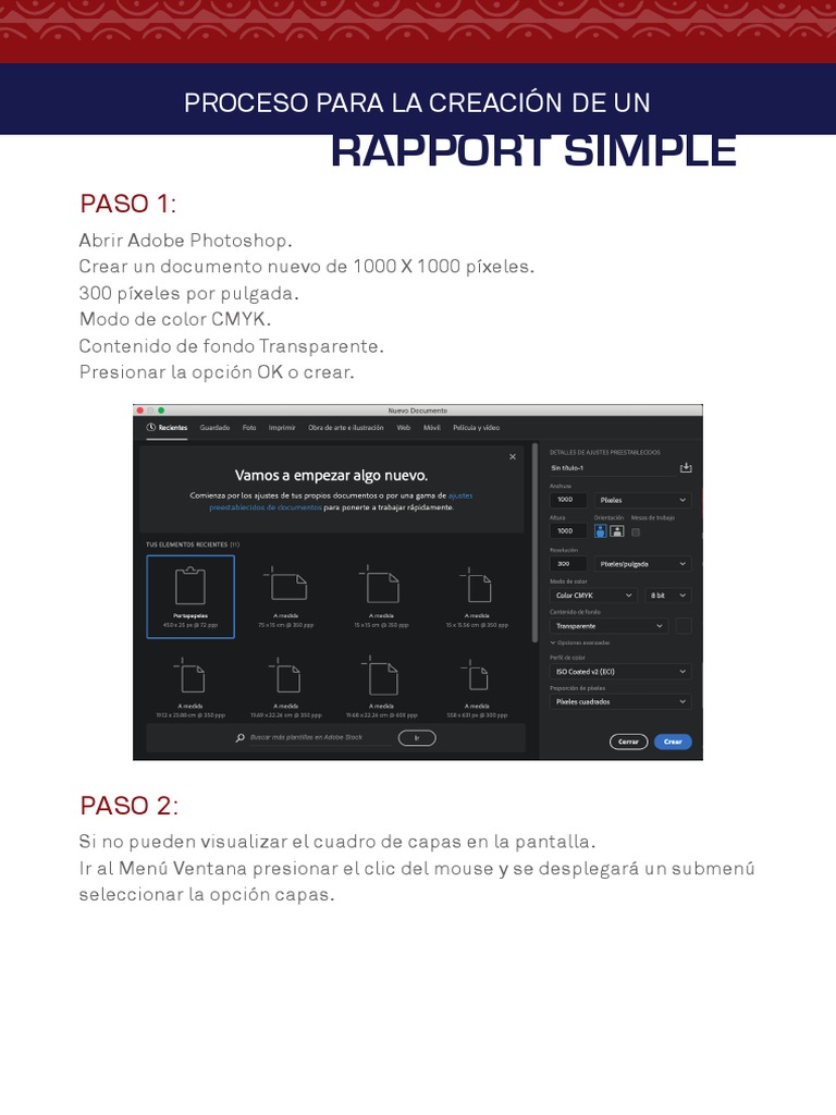 Pasos para Crear Un Rapport | PDF | Mac OS | Software