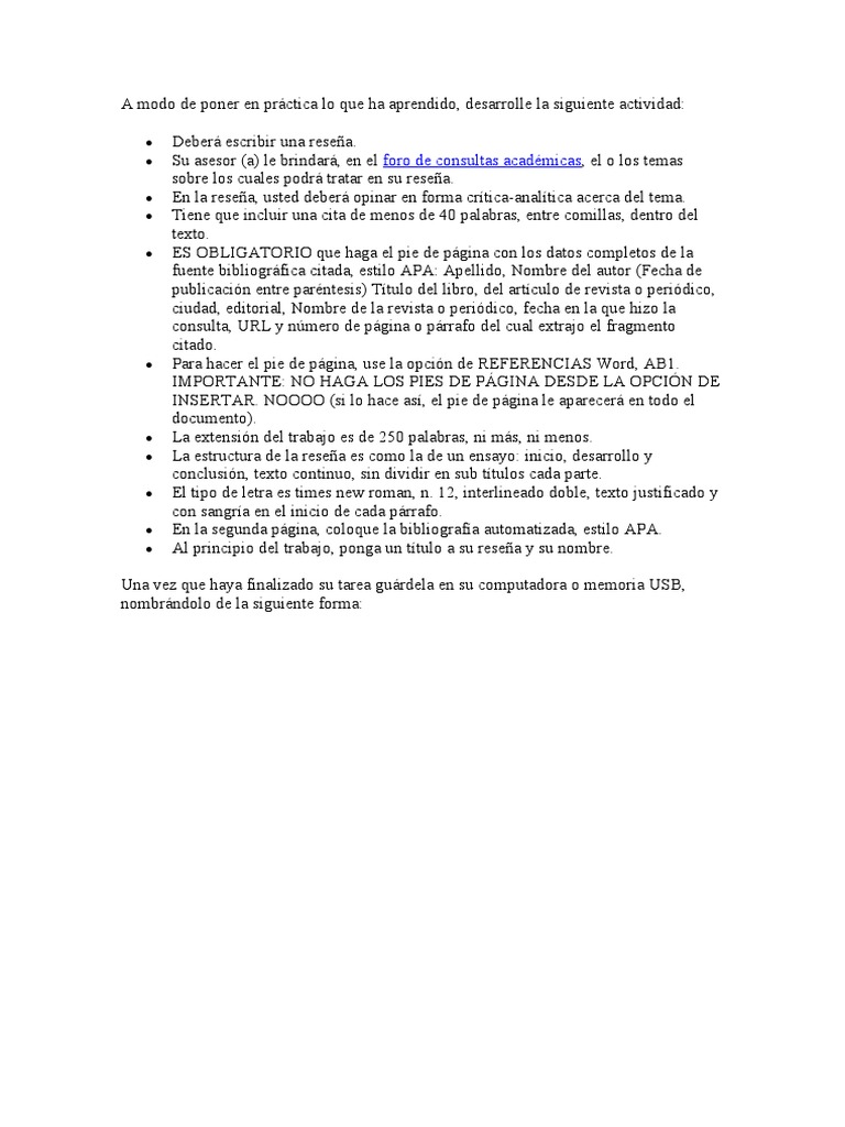 A Modo de Poner en Práctica Lo Que Ha Aprendido | PDF | Bibliografía