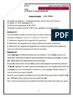 Mécanique Du Point MIPC - GEGM Examen FST Béni Mellal 2021 Session Normle Avec Corrigé