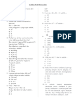 Latihan Soal Matematika