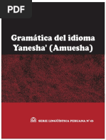 Gramática Del Idioma Yanesha (Amuesha) - Slp43