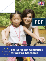 The European Committee For Au Pair Standards: June 2015