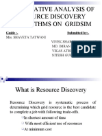 Comparative Analysis of Resource Discovery Algorithms On Gridsim