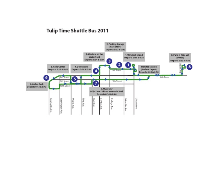 Tulip Time Shuttle Bus Schedule 2011 | PDF | Chess | Chess Theory
