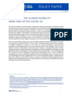 Un-Cross-Border Human Mobility Amid and After Covid-19