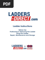 A Frame Ladder Setup and Safety Guide | PDF