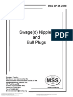 Swage (D) Nipples and Bull Plugs: MSS SP-95-2018