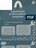 Kepentingan Profesionalisme Perguruan