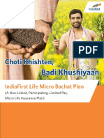 IndiaFirst Life Micro Bachat Plan Brochure