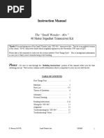 Instruction Manual: 40 Meter Superhet Transceiver Kit