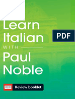 Learn Italian With Paul Noble - Review Booklet
