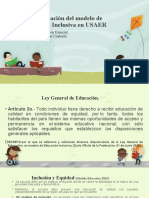 Implementación modelo inclusivo educación especial USAER