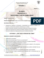 Fdocuments - Ec - Bloque 2 Proyecto N 6 Solicitudes y Uso de Formularios Bloque 2 Proyecto N 6