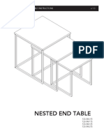 Nested End Table: V 1.0 Owners Manual & Assembly Instructions