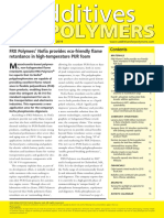 Polymers: FRX Polymers' Nofia Provides Eco-Friendly Flame Retardance in High-Temperature PUR Foam