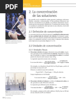 La Concentración de Soluciones