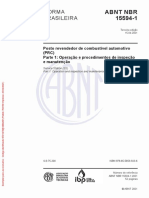 2021 - ABNT NBR 15594-1 - Operação e procedimentos de inspeção e manutenção