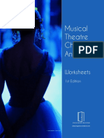 Musical Theatre Character Analysis: Worksheets