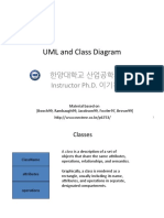 UML and Class Diagram: 한양대학교 산업공학과 Instructor Ph.D. 이기천