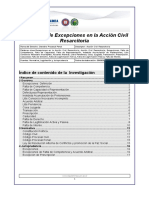 Aplicacion de Excepciones en La Accion Civil Resarcitoria