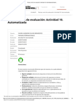 Revisar Env o de Evaluaci N Actividad 10. Automatizada Ndash PDF