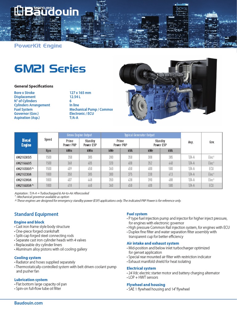 6M21 Series Powerkit Engine PDF Engines Energy Conversion