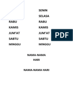 Nama2 Hari 1