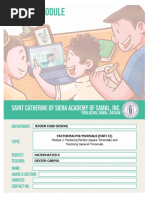 MODULE 2 - Factoring Polynomials (Part II)