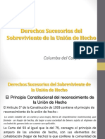 Derecho Sucesorio Del Sobreviviente de La Unión de Hecho