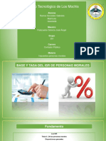 Base y Tasa ISR de Personas Morales
