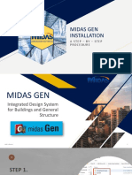 Midas Gen Step by Step Installation