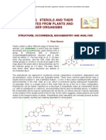 Sterols and Their Conjugates From Plants and Lower Organism