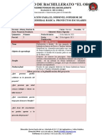 9no y 10mo. Guía de Proyectos Escolares-Ficha 3 - 2do Parcial