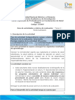 Guía de Actividades y Rúbrica de Evaluación - Unidad 3 y 4 - Tarea 2 - Contextualización