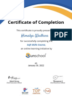Soft Skills Unschool Certificate 2022