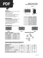 Small Signal Diode: BAW56, BAV70, BAV99 225mW SMD Switching Diode