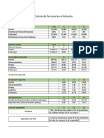 Calculo Personal de Almacen